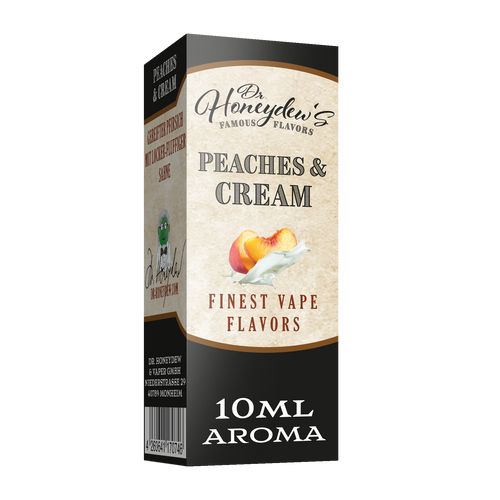 Dr. Honeydews Peaches & Cream - 10ml Aroma von reifen Pfirsichen mit fluffiger Sahne