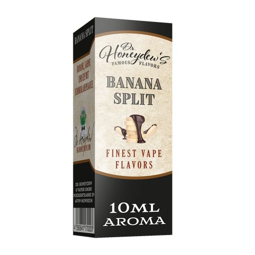 Dr. Honeydew Banana Split - Ein Aromenmix von Bananeneis mit Sahne und Schokoglasur - pures Aroma