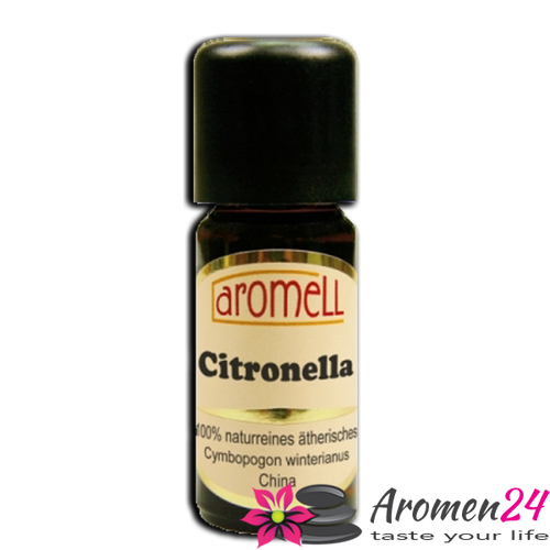 Ätherisches Citronella-Öl vielseitig einsetzbar bei der Aromatherapie, in Duftlampen oder auch für Speisen zum würzen geeignet
