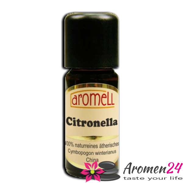 Ätherisches Citronella-Öl vielseitig einsetzbar bei der Aromatherapie, in Duftlampen oder auch für Speisen zum würzen geeignet