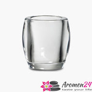 Teelichtglas - Kerzenglas für Teelichter in formschönen Design und standsicheren Eigengewicht. Teelichtglas für Innen- Außenbereich